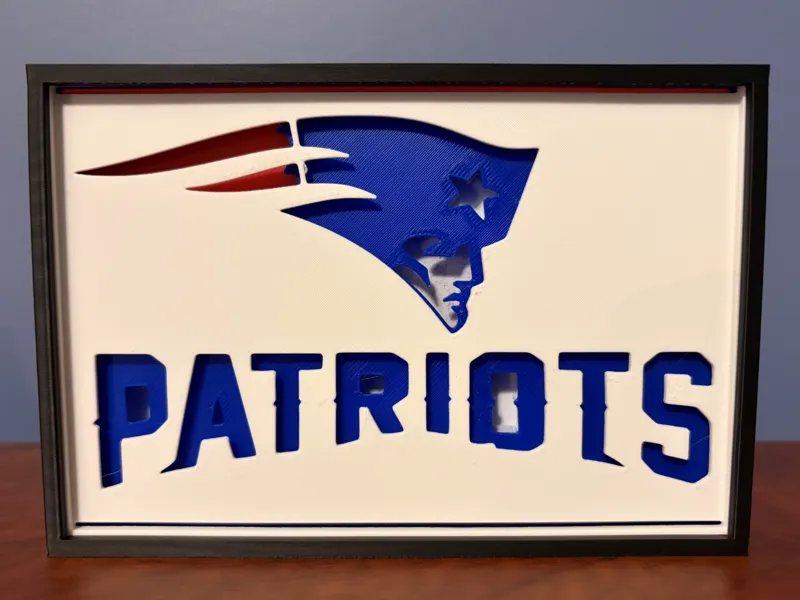 New England Patriots Shadowbox