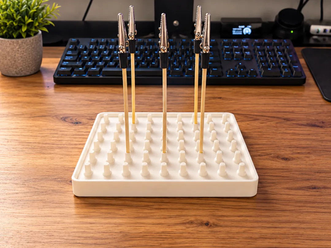 Paint Stand for 3mm Skewers | Paint Stand - Free 3D Print Model ...