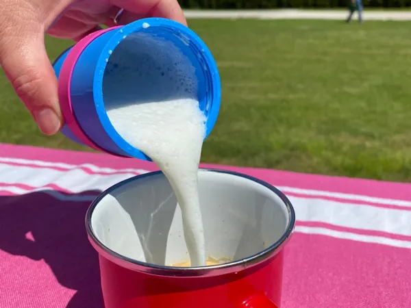 Mousseur à lait pour le camping