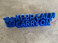 Plaque déco « Keep Calm Carry On » — photo 3