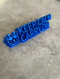 Plaque déco « Keep Calm Carry On » — photo 6