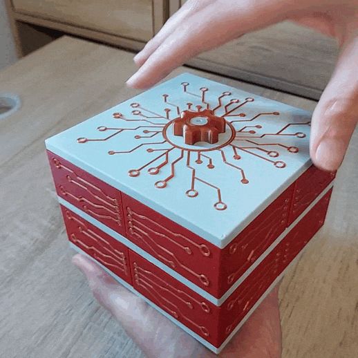 Electronic box 2x4 compartments - M