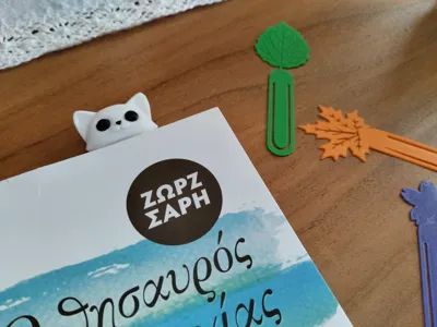 3D cat bookmark
