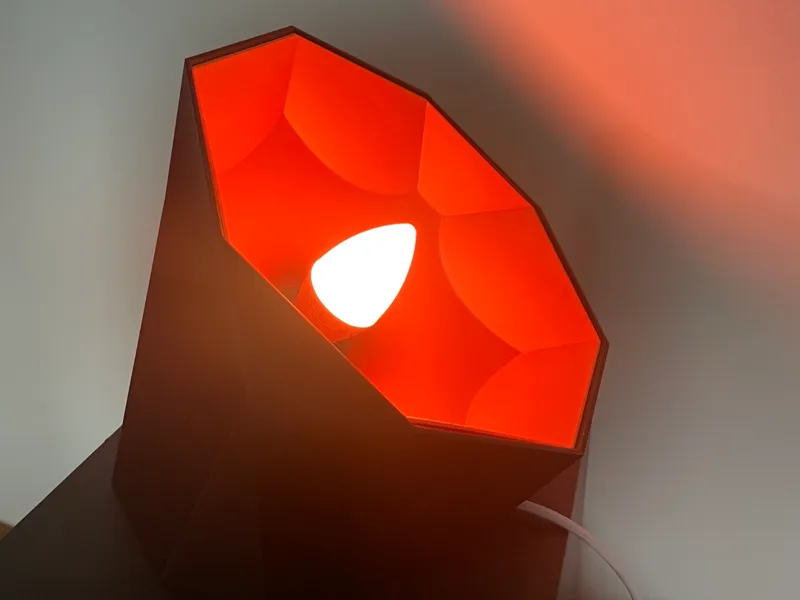 E14 Indirect light/bedside lamp with added weight