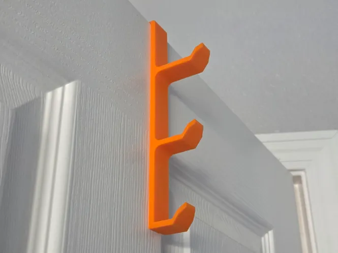 Door Hanger with 3 staggered hooks