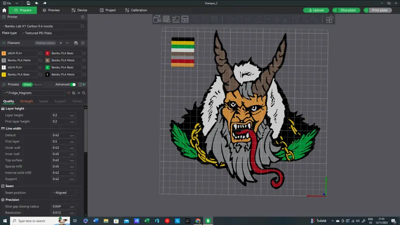 Krampus Demon wall plaque / Display