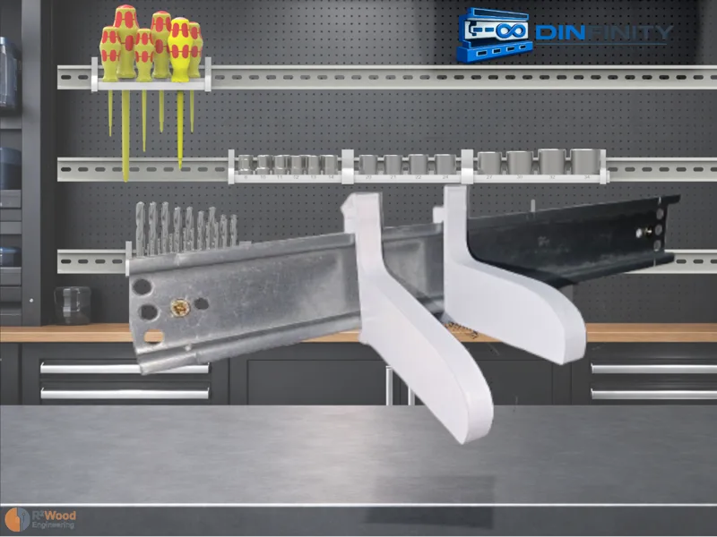 DIN Rail Adapter 15° (DIN Infinity)