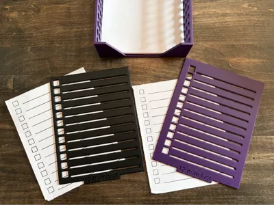 12 Item List - 4.25" x 5.5" Paper Size