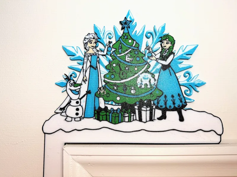 Frozen-Inspired Christmas Corner