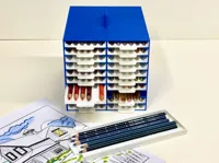 Boîte à tiroirs pour crayons de couleur — photo 2