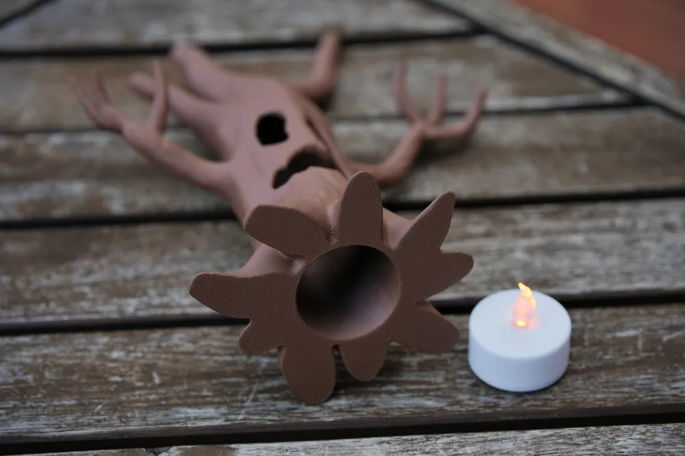Tea Light Spooky Halloween Tree Display by watchthemaker MakerWorld ...