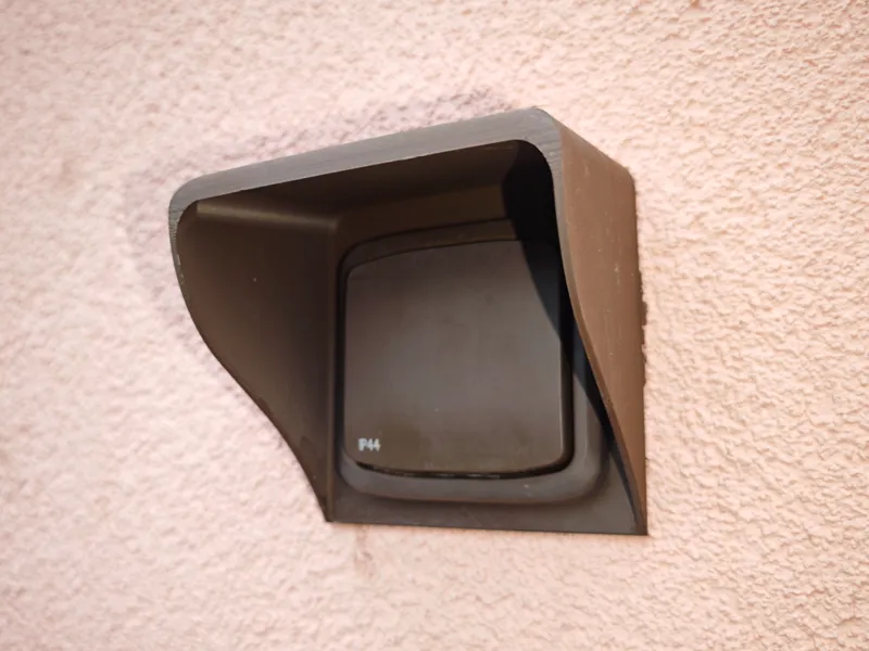 Exterior cover for sockets and switches