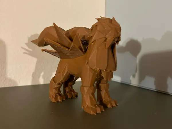 Entei Pokémon low poly