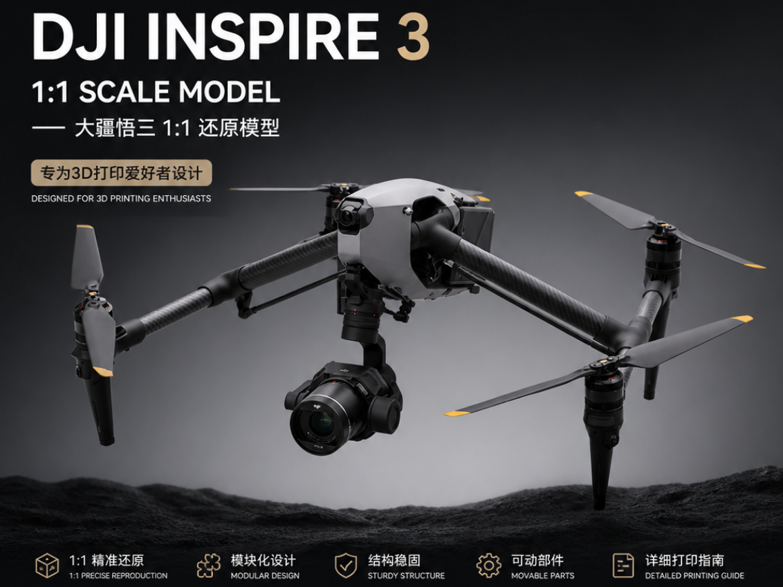大疆悟三1：1模型