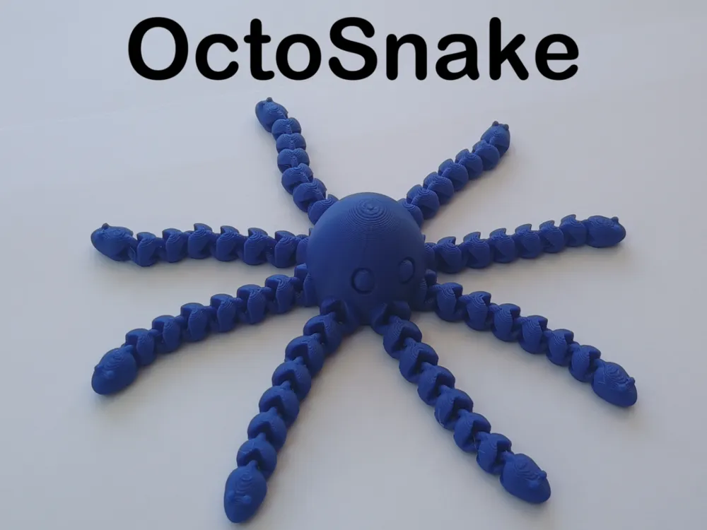 Objeto manipulable: OctoSnake Fidget. Referencia del modelo original.