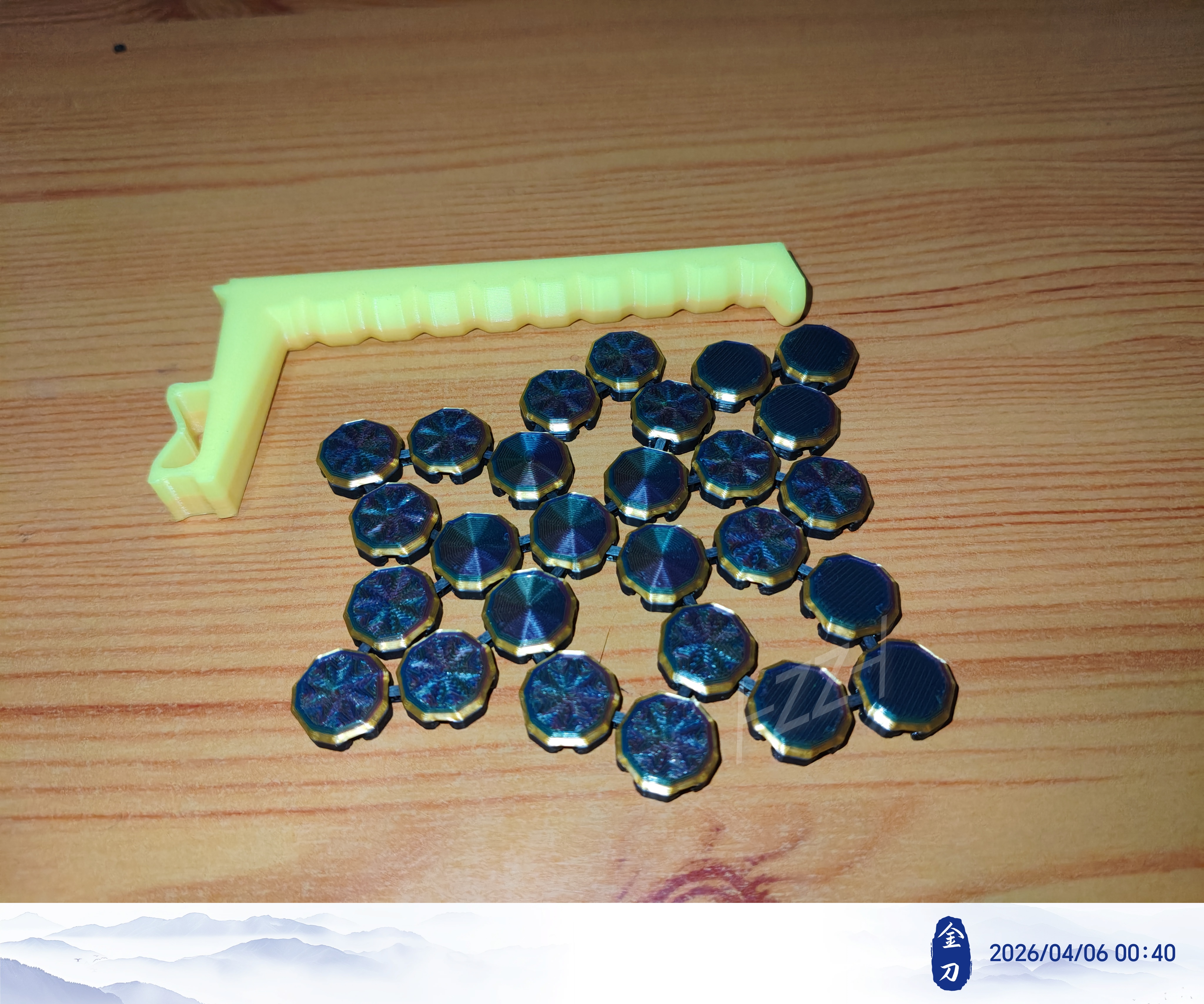 Miniatura 2 do modelo 3D 可拼装类锁子甲杯垫系列-五_2.6