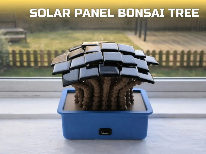 Solar Panel Bonsai Tree