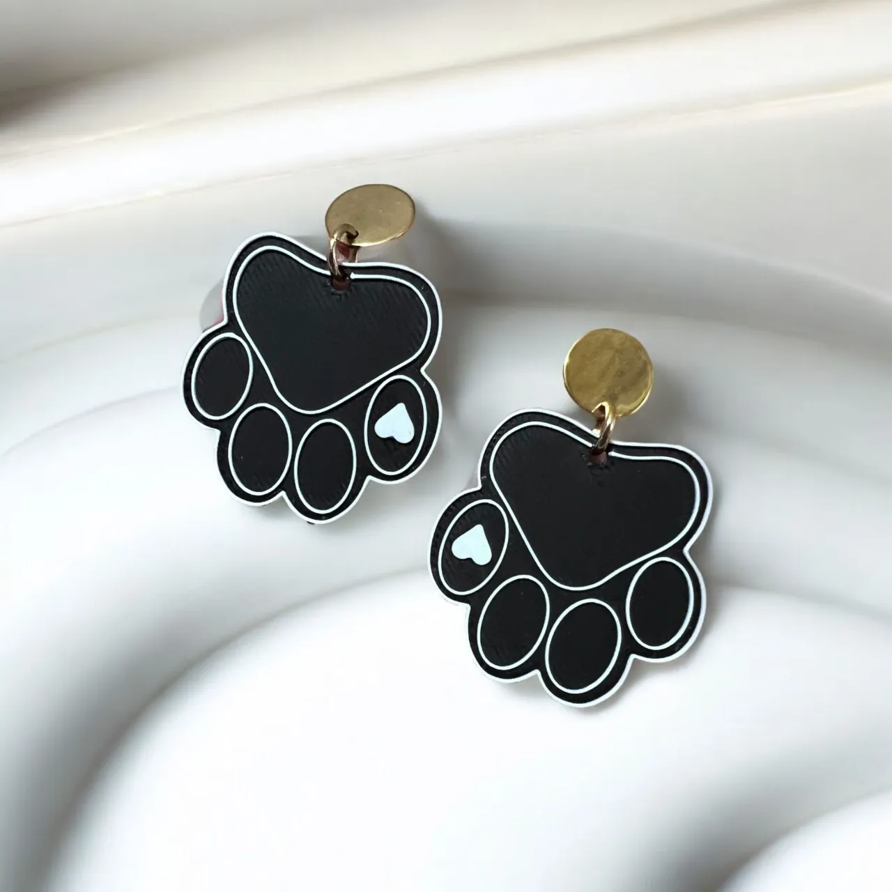 Pendientes huella de perro view 2