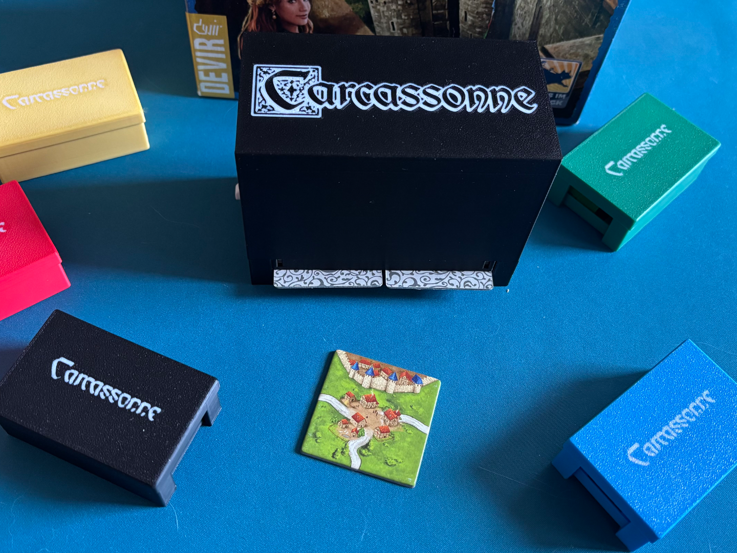 Carcassonne automatic tile dispenser