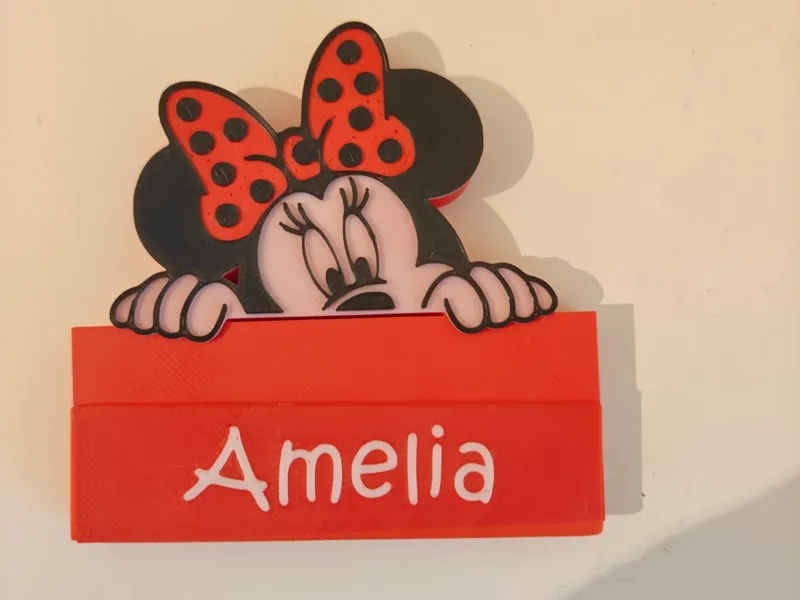 Minnie Mouse Custom Desktop Nameplate"Amelia"