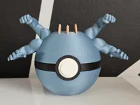 Machamp Pokeball Piggy Bank