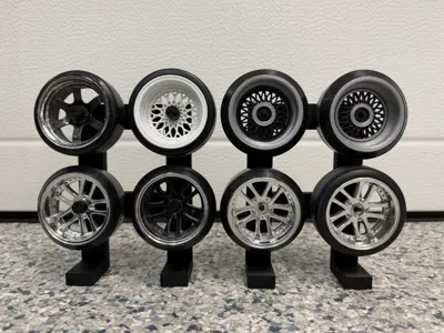 1:10 RC Wheel Stand w/ Lug Nuts