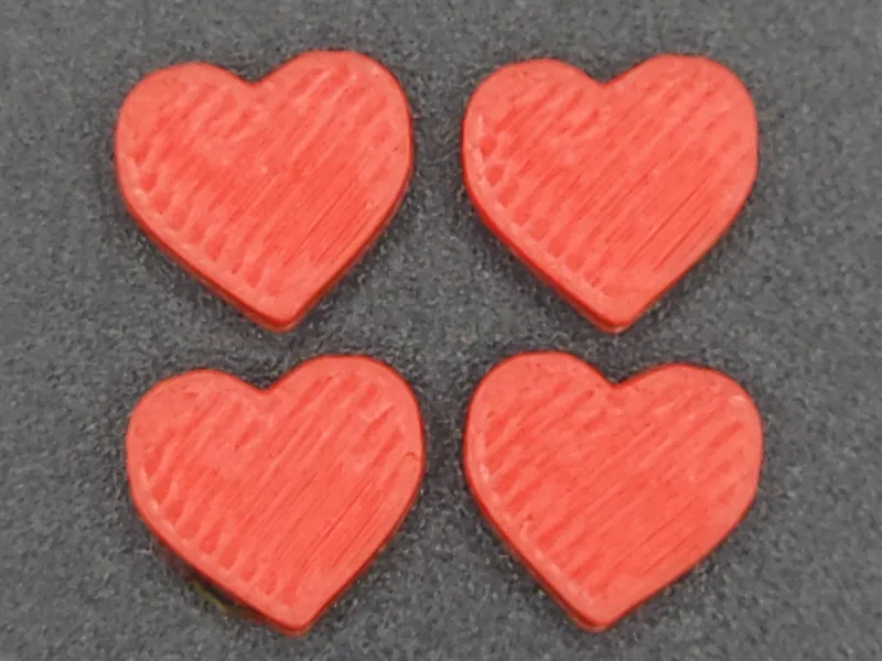 Basic Valentines Day Heart Bead