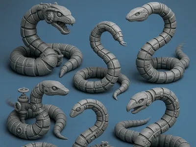 Steampunk Mechanical Snake Collection