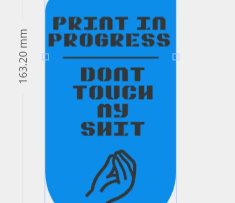 Door hanger - Print in progress