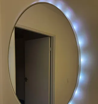 IKEA Mirror Lindbyn Spacer for LED strip.