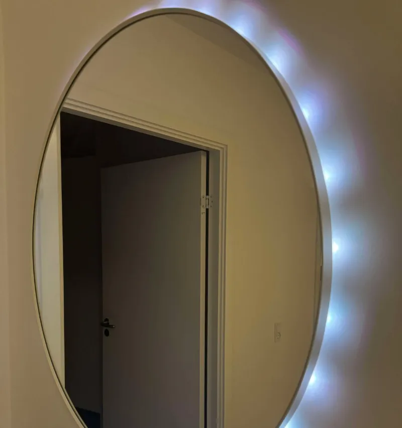 IKEA Mirror Lindbyn Spacer for LED strip.