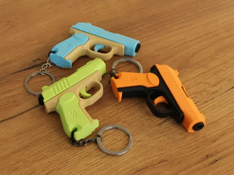 Makarov PM Gun Fidget Keychain – Slide Action Toy view 2