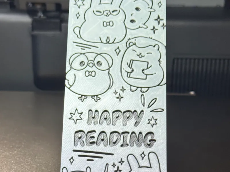 Lesezeichen Hueforge Happy Reading 