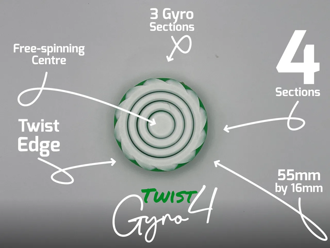 Gyro4 Twist Fidget Spinner view 2