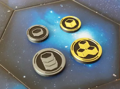Twilight Imperium IV Weighted TG/Comm. Tokens
