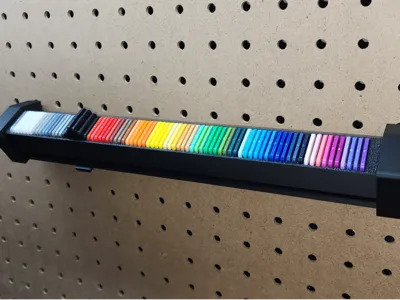 Peg Board Swatch Holder