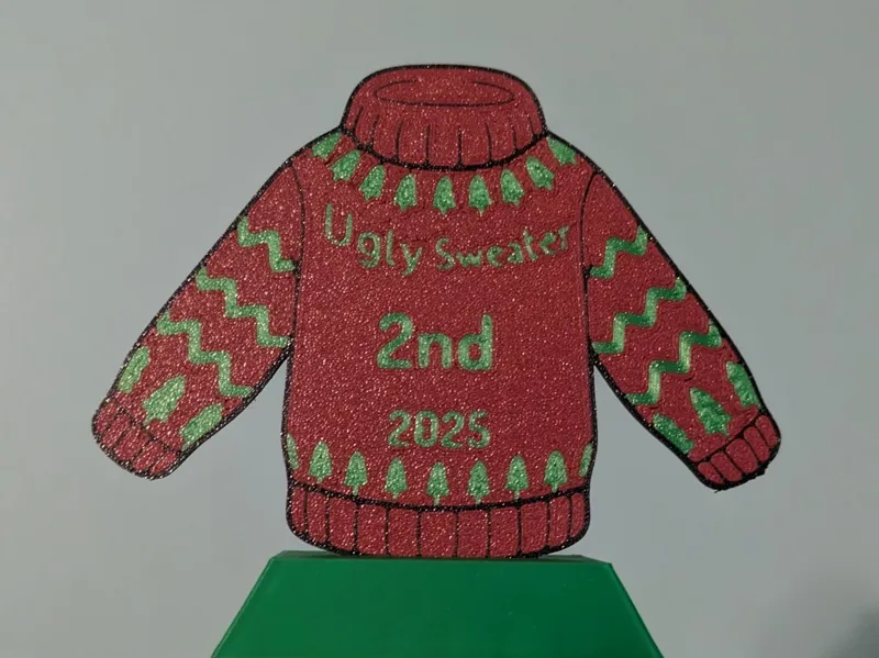 Ugly Sweater Contest Trophies 2025