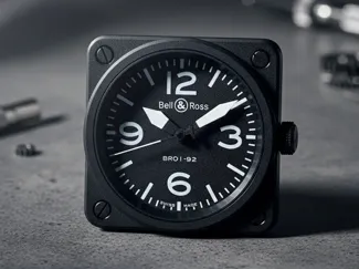 Bell & Ross Clock Wall & Pedestal