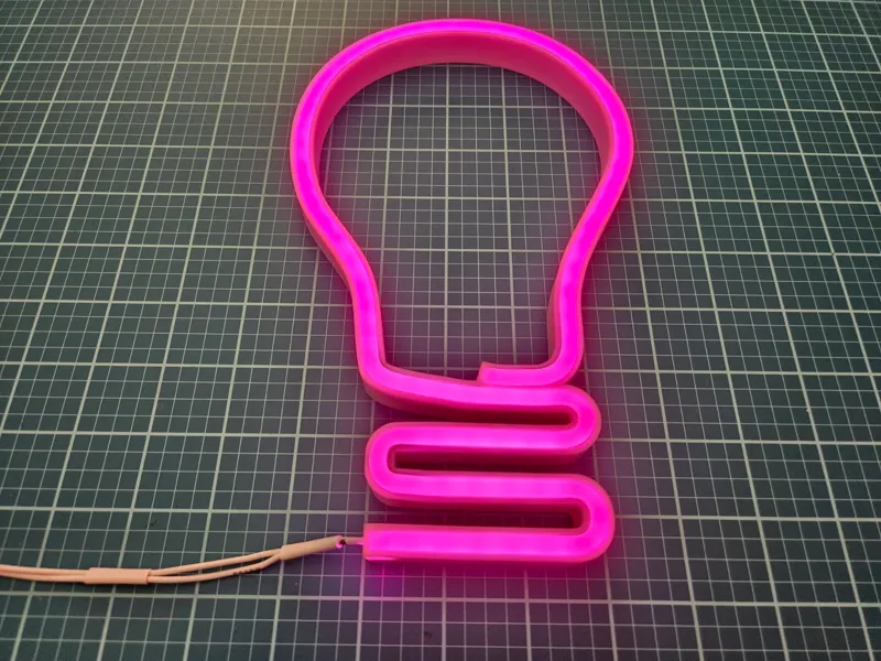 Neon Light Bulb LED Sign