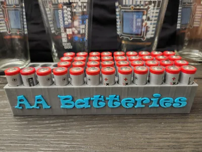 48x AA batteries storage for junk drawer - AMS
