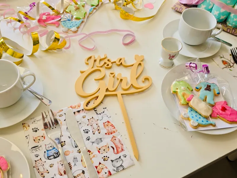 It's a Girl Schild 
