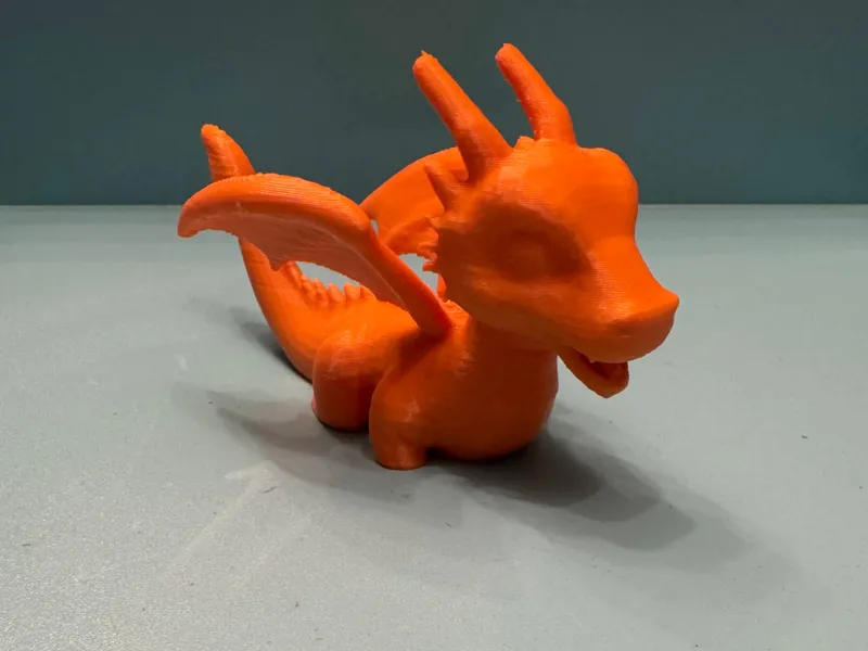 Swimming baby dragon