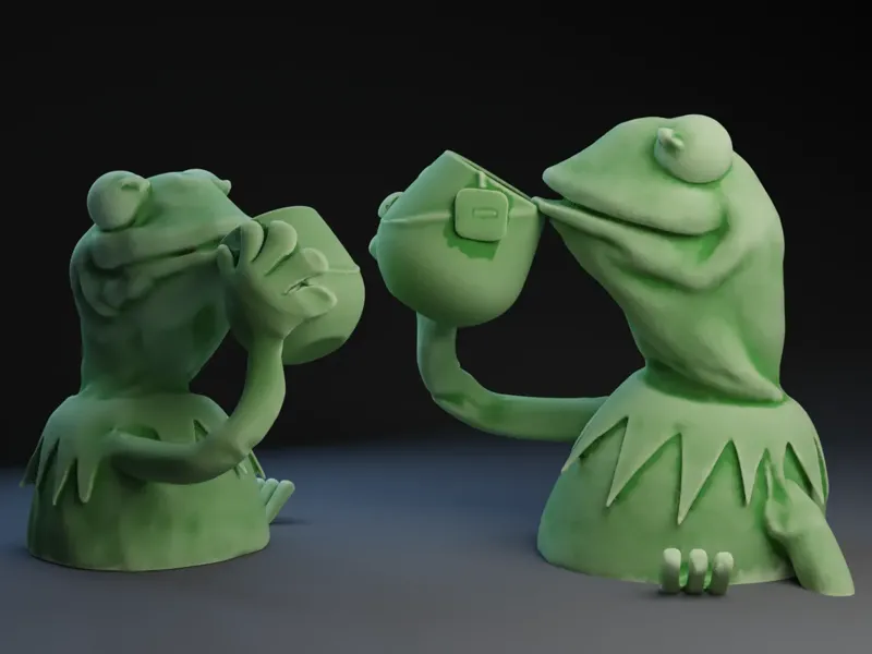 Kermit Sipping Tea