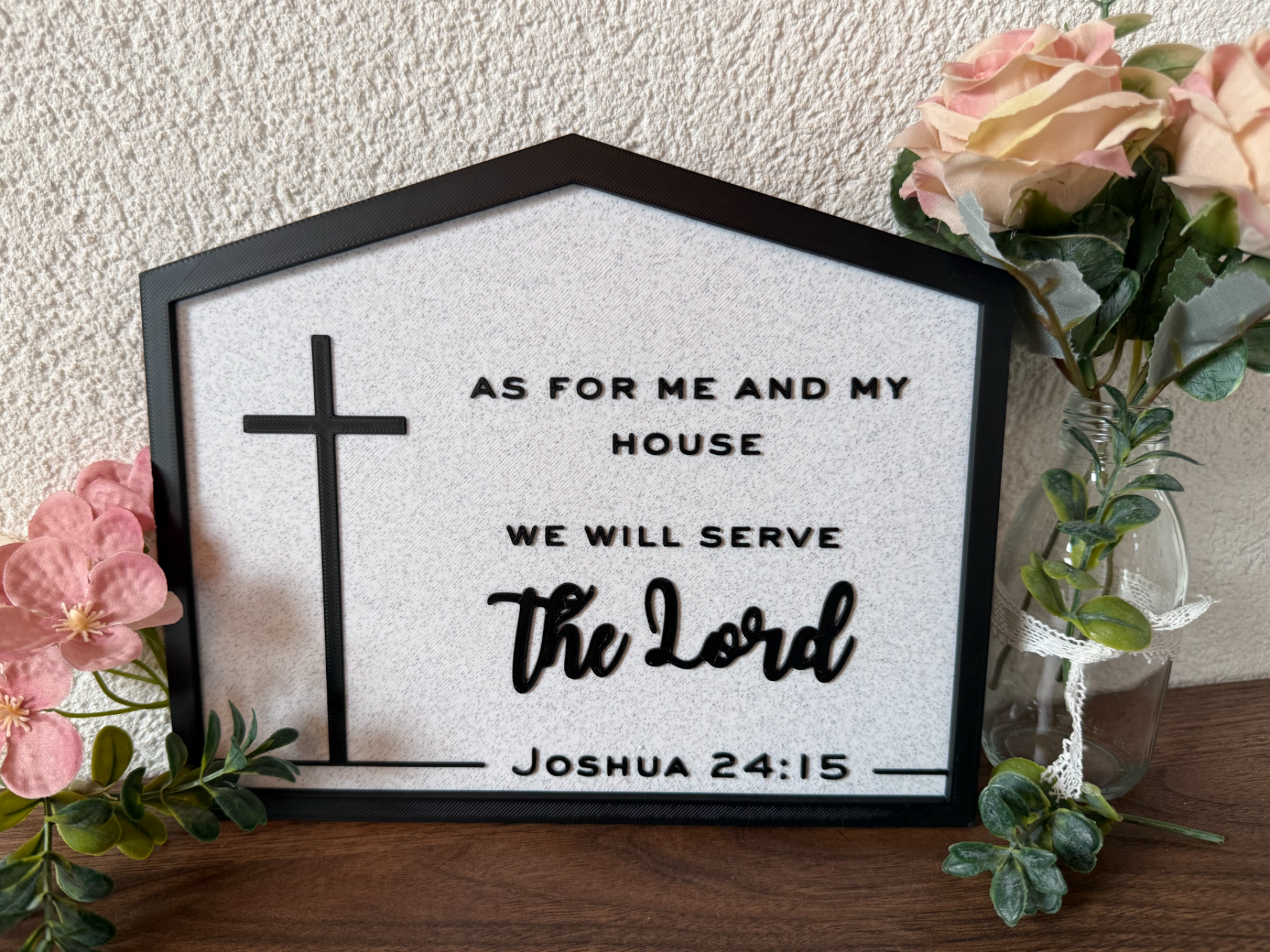 Christian Decor - Joshua 24:15 (English & Russian)