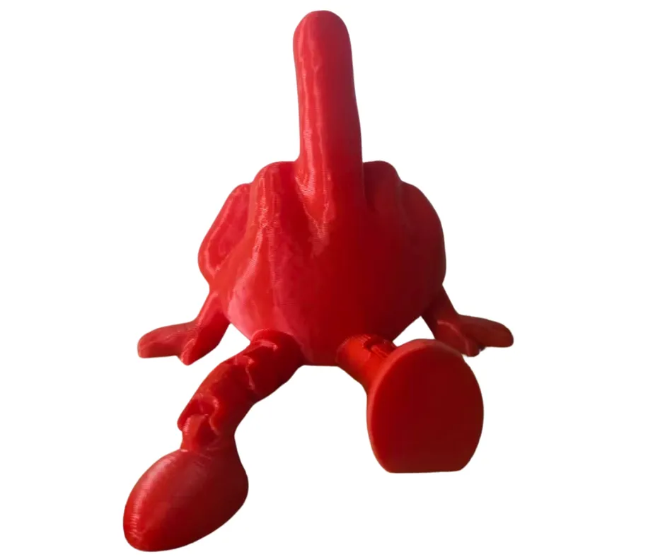 Rude Finger Shelf Buddy - Free 3D Print Model - MakerWorld