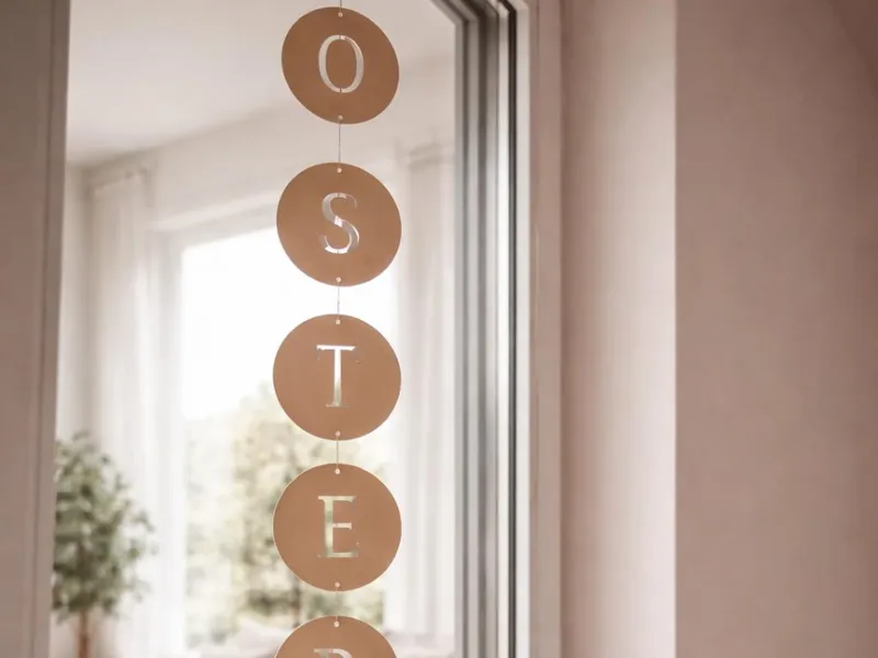 Ostern Oster Girlande Fenster Deko