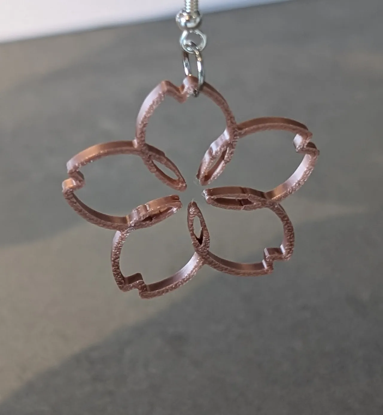 Chic Sakura Earrings - Silk Rose Gold view 2