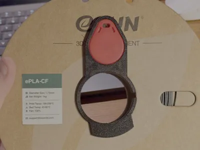 RFID Fob Holder for spool center hole