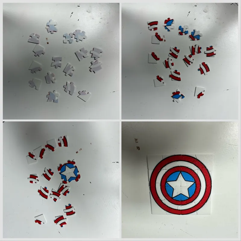 16 pieces puzzle: Captain America Shield 
