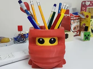 Ninjago Kai Pencil Holder / Desk Organizer